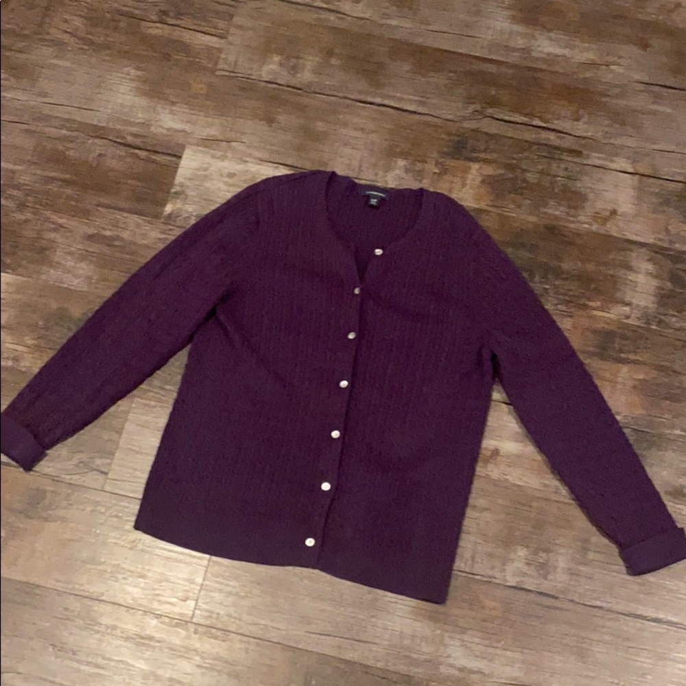 Lands End women’s cable knit cardigan peti…